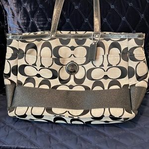 Coach Signature Multifunction Diaper bag / Laptop Tote